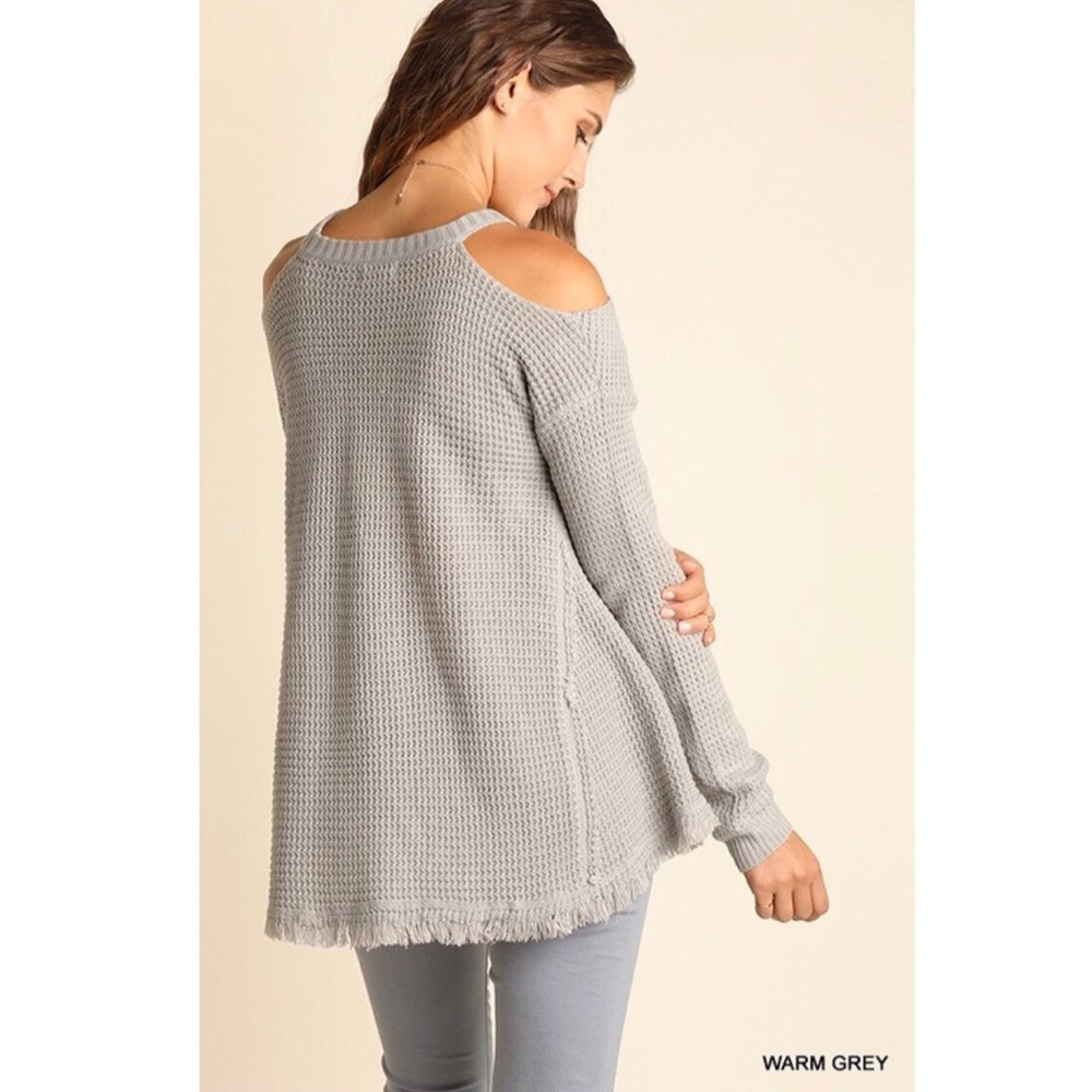 1 LEFT! Grey Waffle Knit - Picture 5 of 5